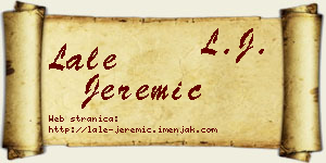 Lale Jeremić vizit kartica